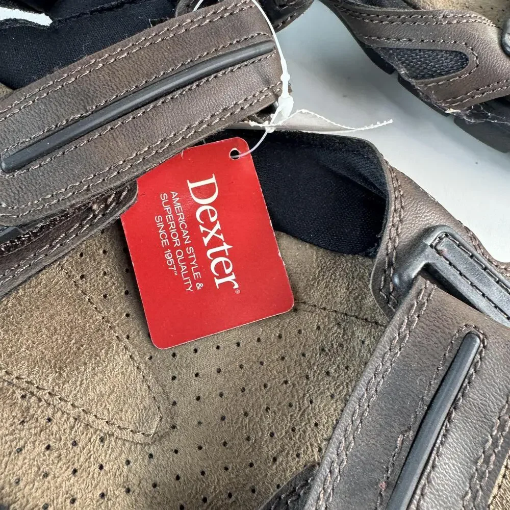 Dexter Sandals Shoes Mens Size 11 Brown Leather Strap Comfort Walking Casual